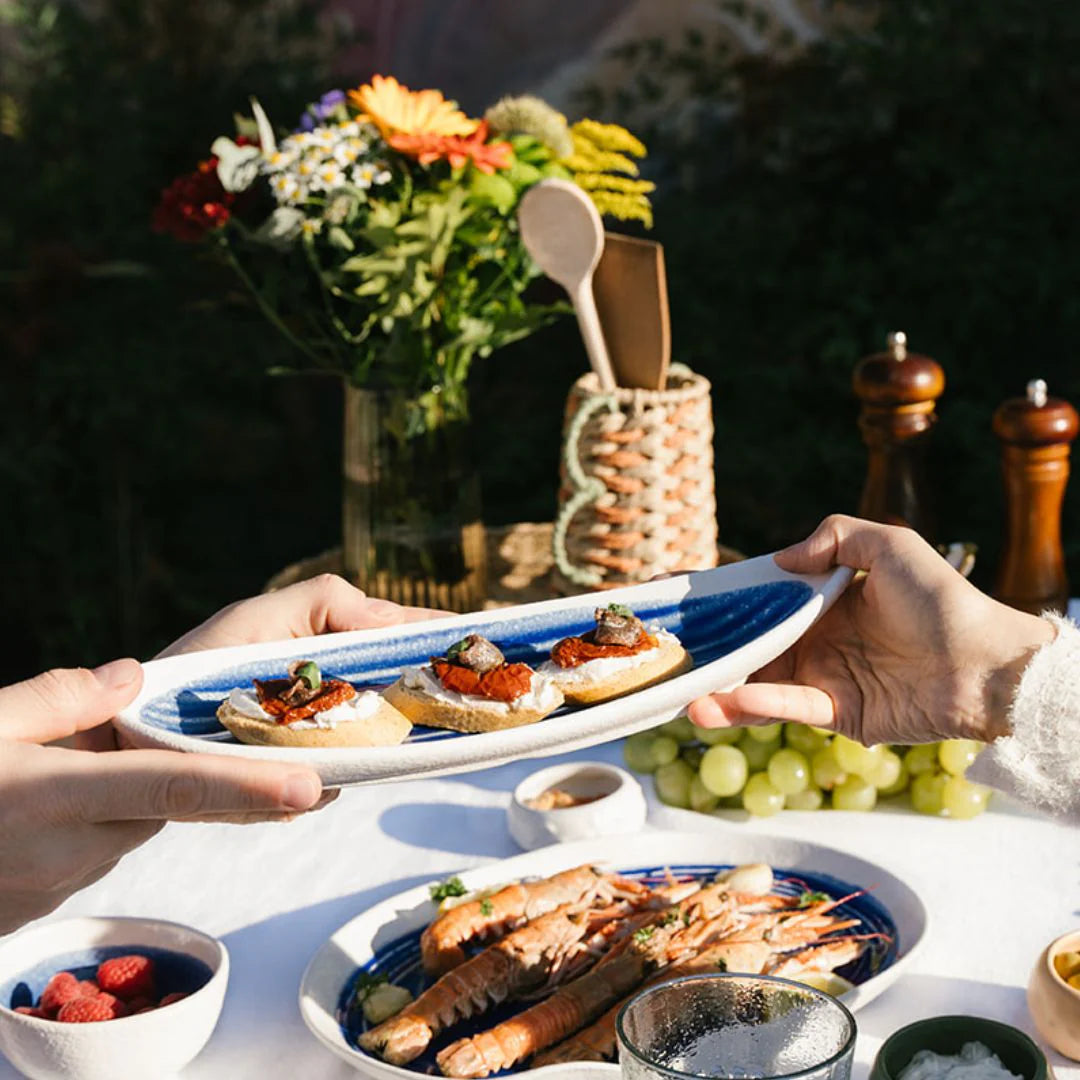 Izola Boat-Shaped Serving Plate by Casa Alessia