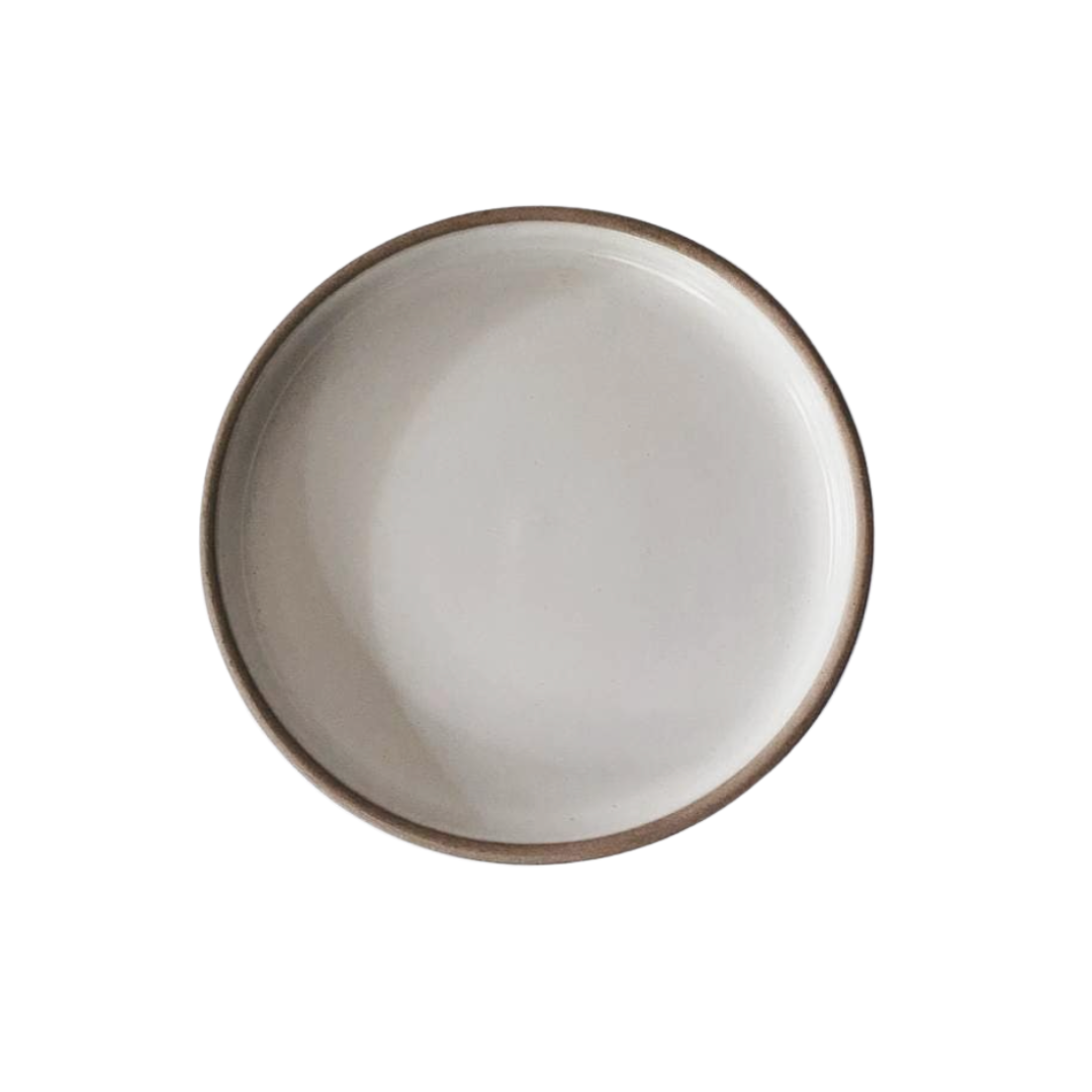 Large White Summer Plate 10.5 inch by Curates Co