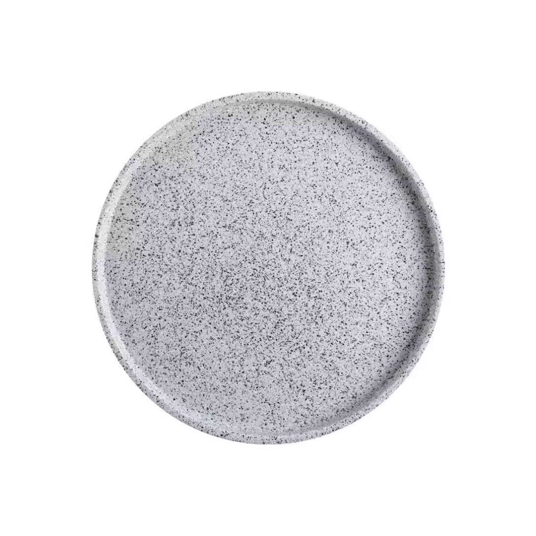Dapple Speckle Plate (White) by Curates Co