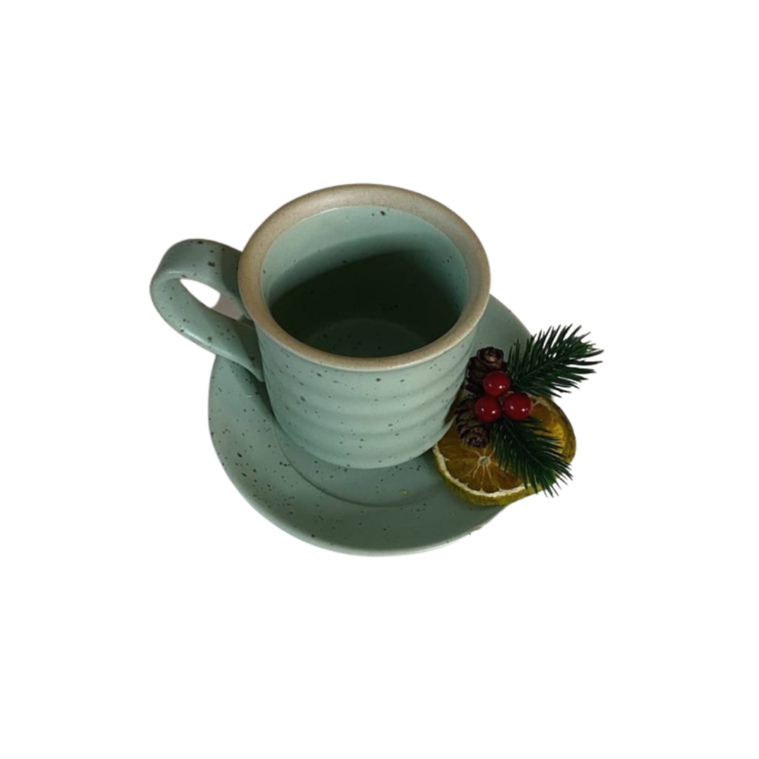 Chocolate Tea Cup by Curates Co