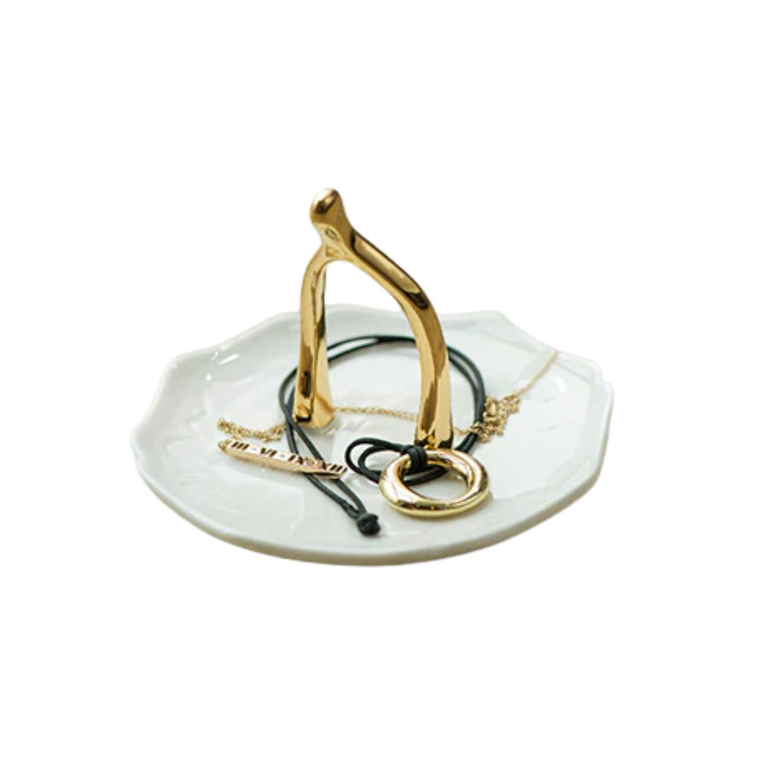 Lucky Break Collection Wishbone Ring Holder by Decordinary