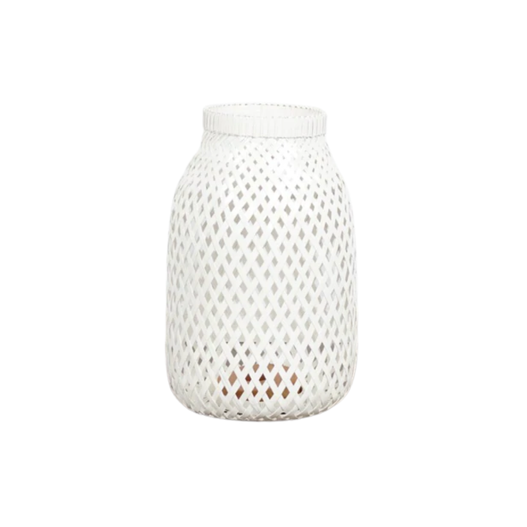 Rattan Bottle Candle Holder by Decordinary